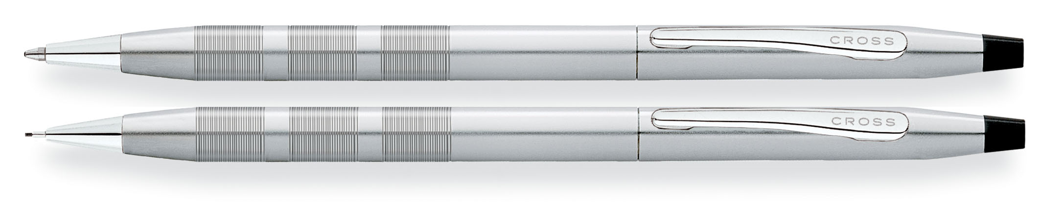 Classic Century Satin Chrome Ballpoint Pen & 0.7MM Pencil Set