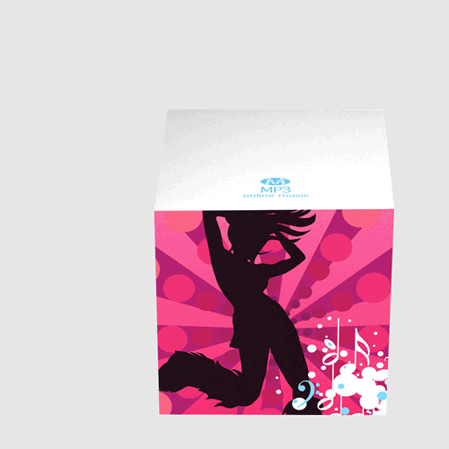 Custom Printed Notes Cube - White Blank Sheet
