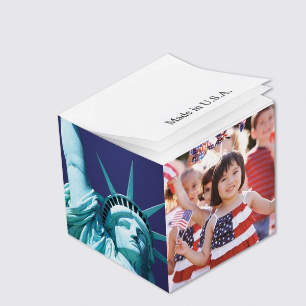 Custom Printed Notes Cube - White Blank Sheet