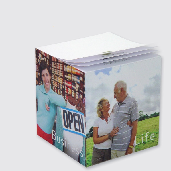 Custom Printed Notes Cube - White Blank Sheet