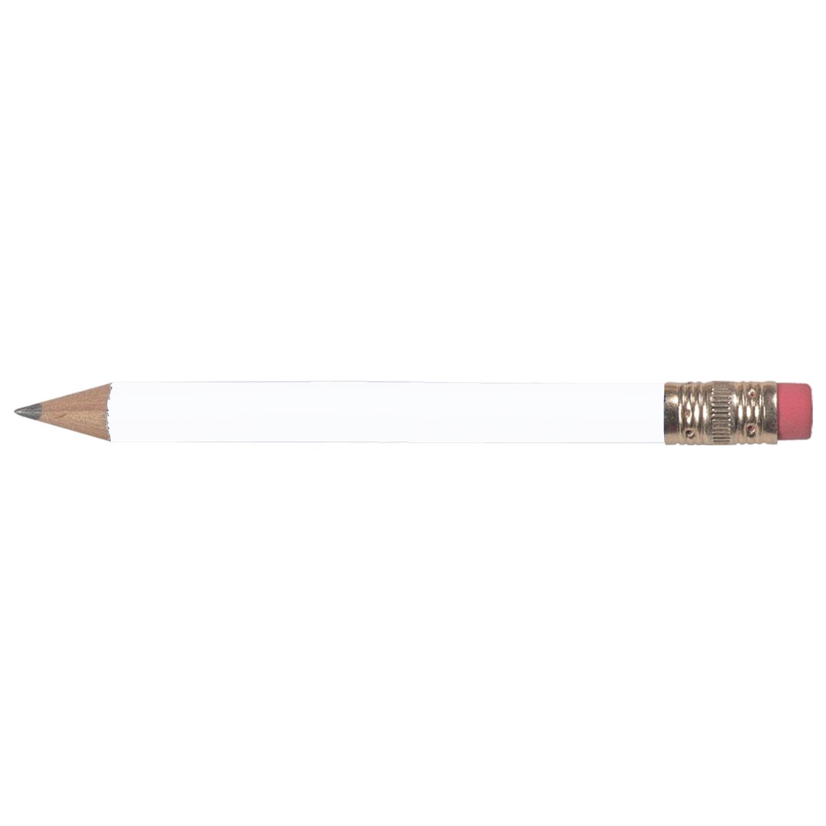 Round Golf Pencil w/Eraser