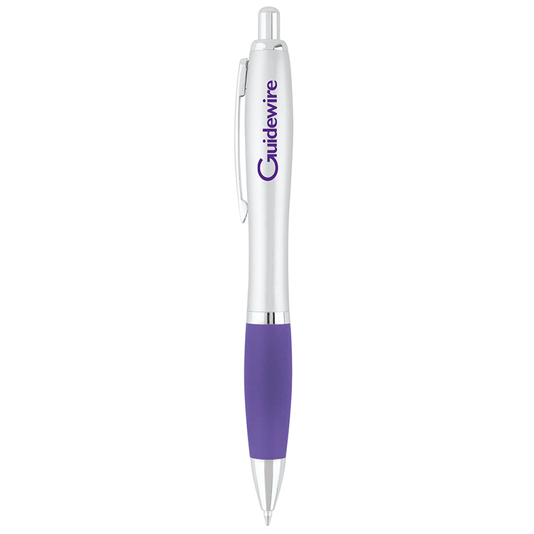 Curvaceous Silver Matte Gel Pen