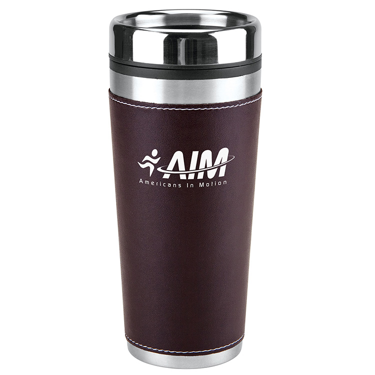 Leatherette Tumbler - 16 Oz.
