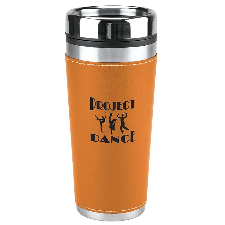 Leatherette Tumbler - 16 Oz.