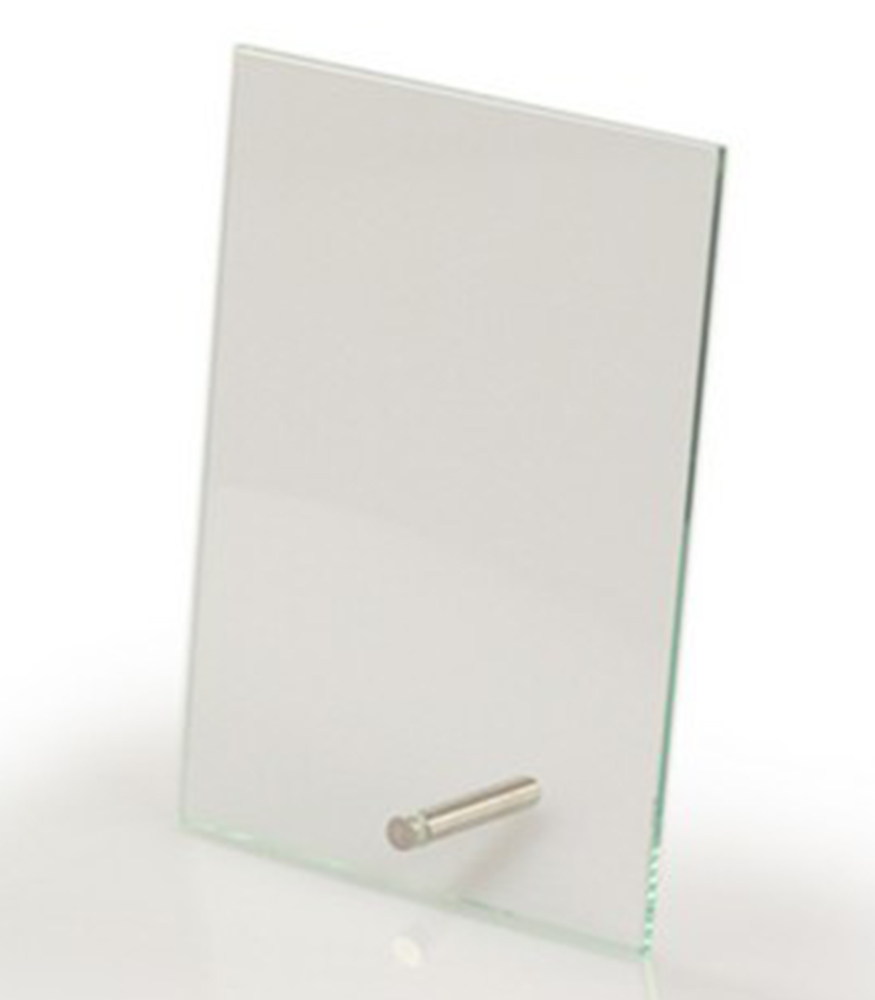 Glass Plaque with Brass Pin (6