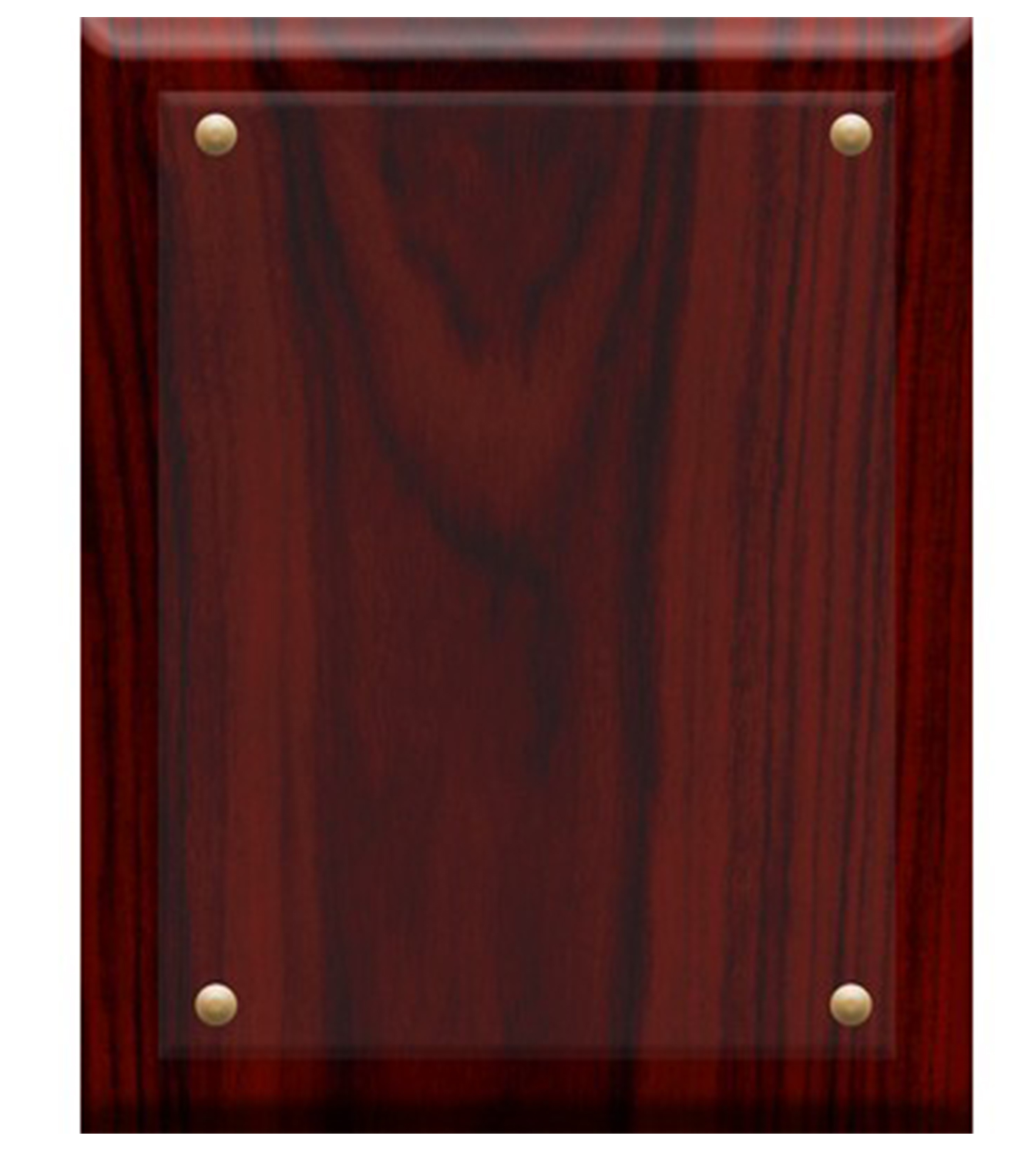 Crystal and Rosewood Finished Plaque (7