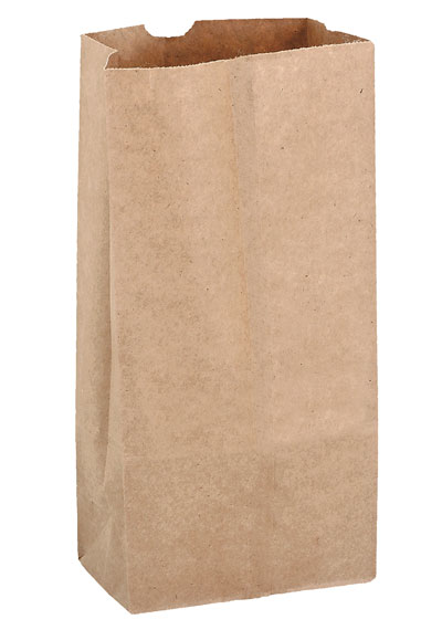 Natural Kraft 16# Large SOS Grocery Bag