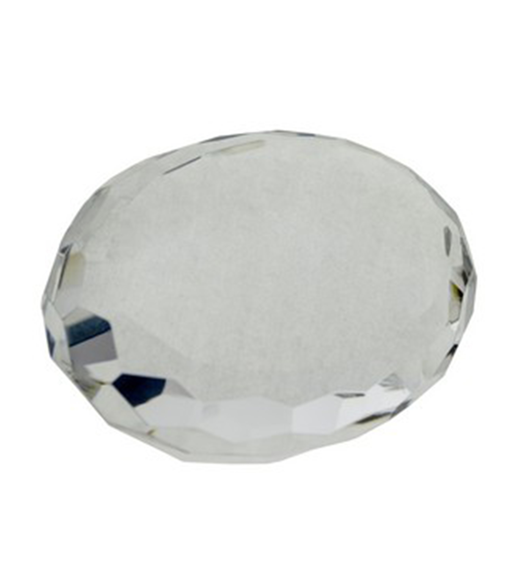 Oval Optical Gem Cut Paperweight