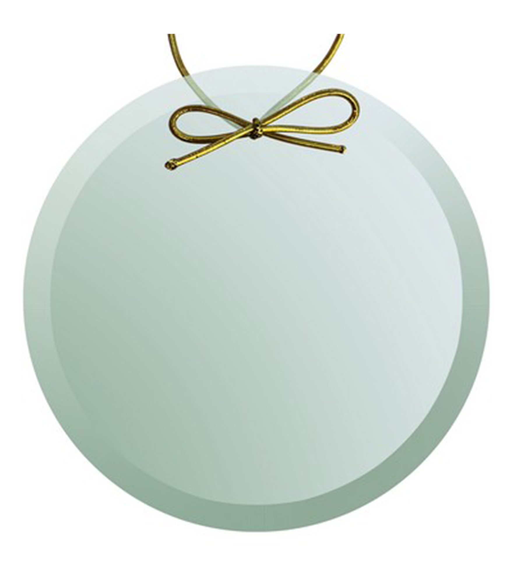 Beveled Jade Circle Ornament