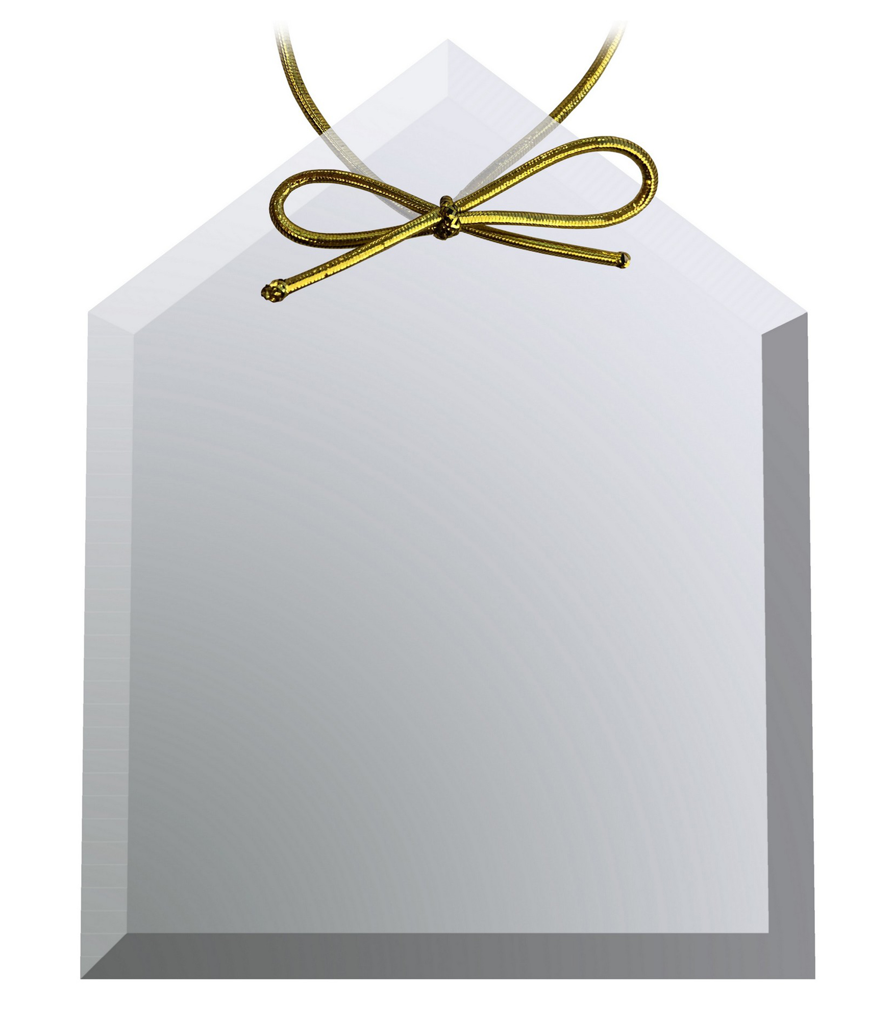 Clear Crystal House Ornament