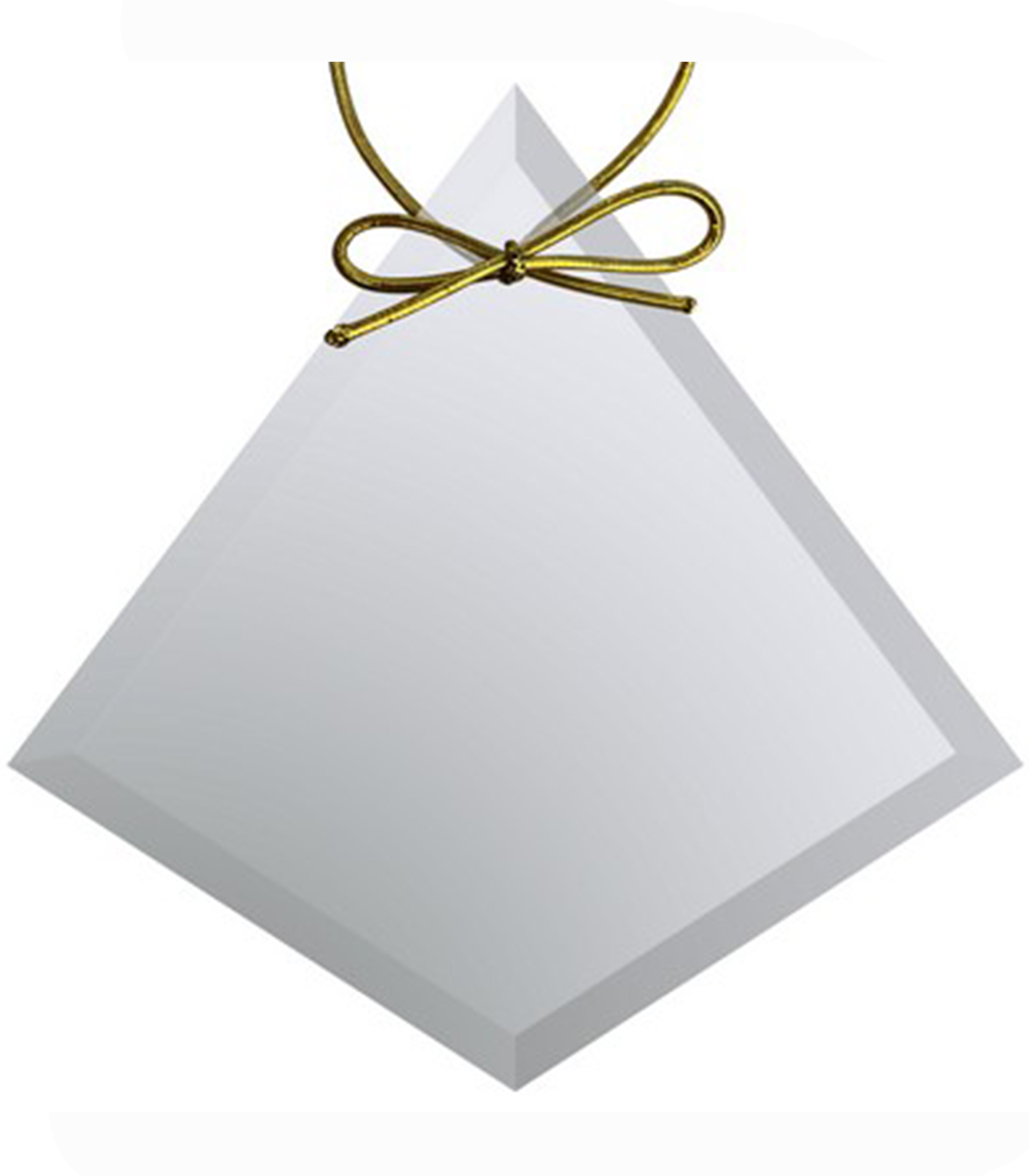 Clear Crystal Diamond Ornament