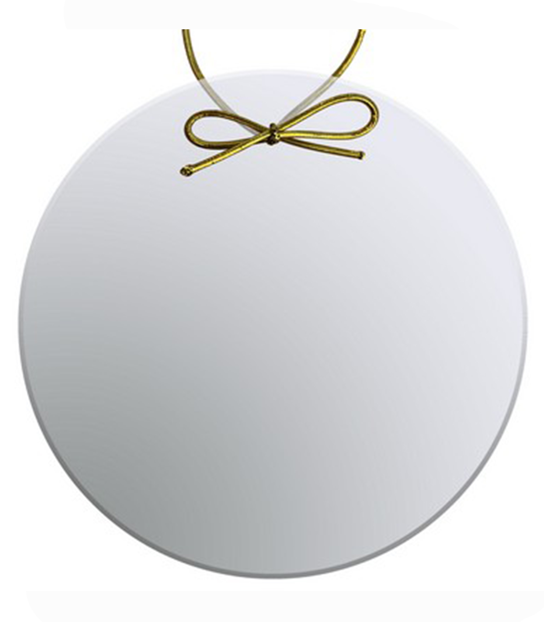 Clear Crystal Circle Ornament