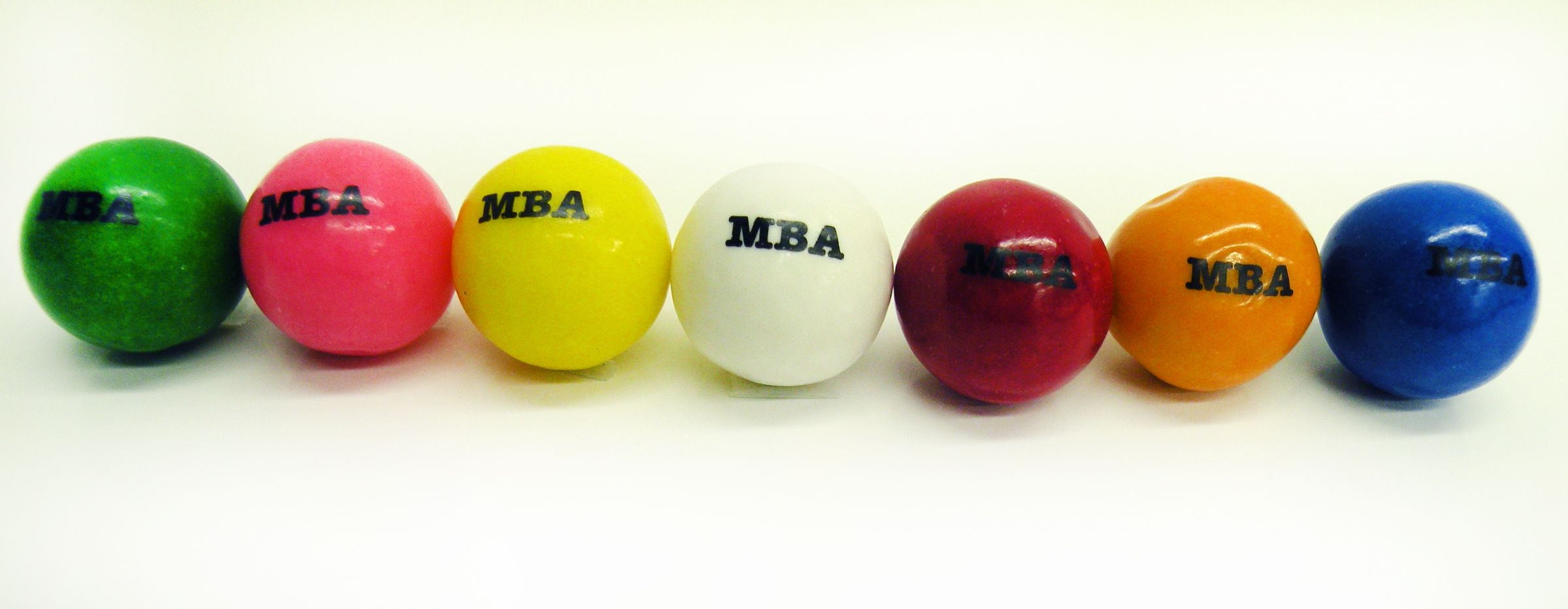 Unwrapped Large Imprinted Gumballs