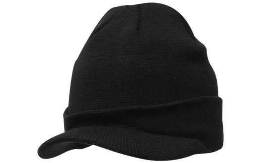 Acrylic Beanie - Toque with Peak
