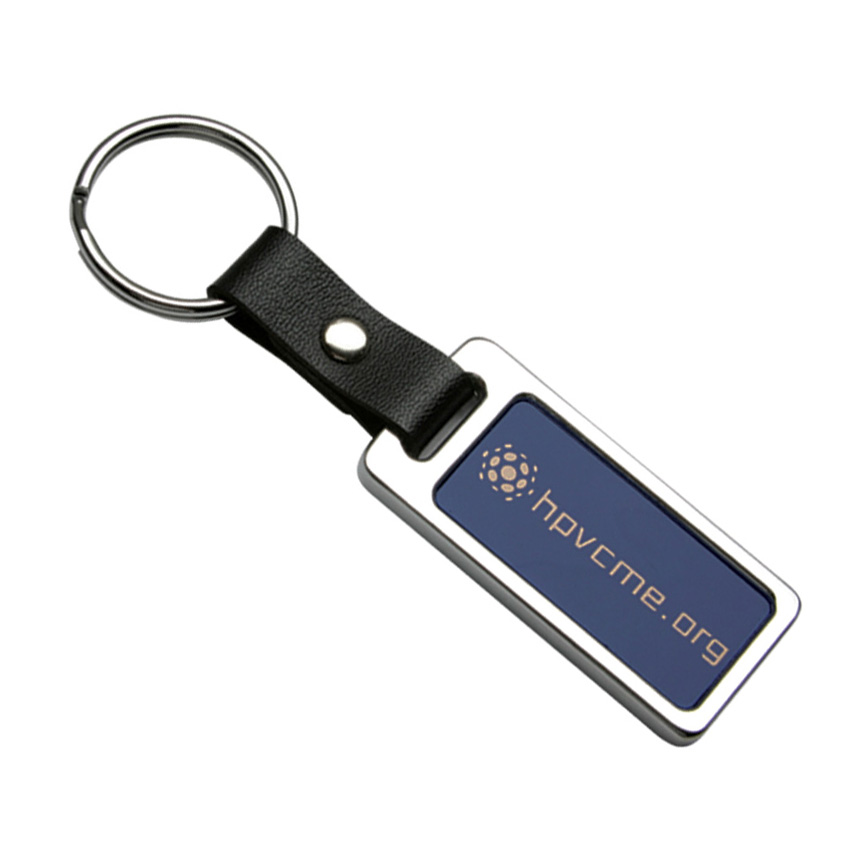 Metal Leather Key Tags