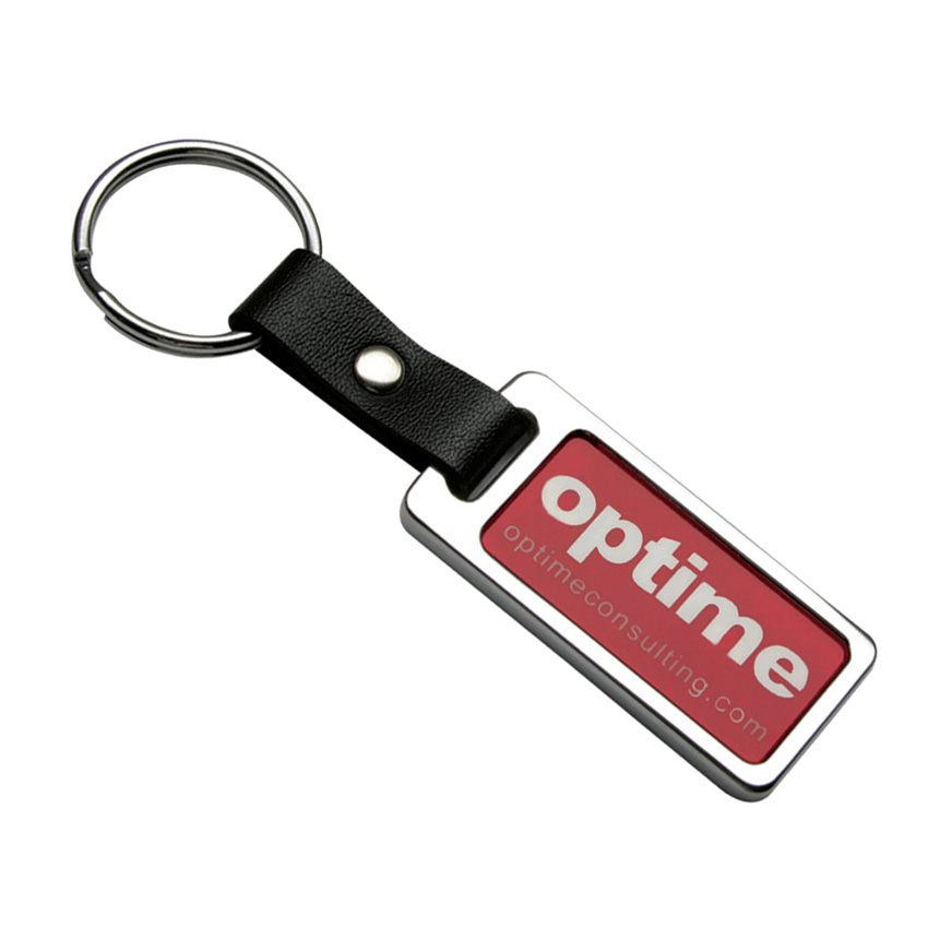 Metal Leather Key Tags