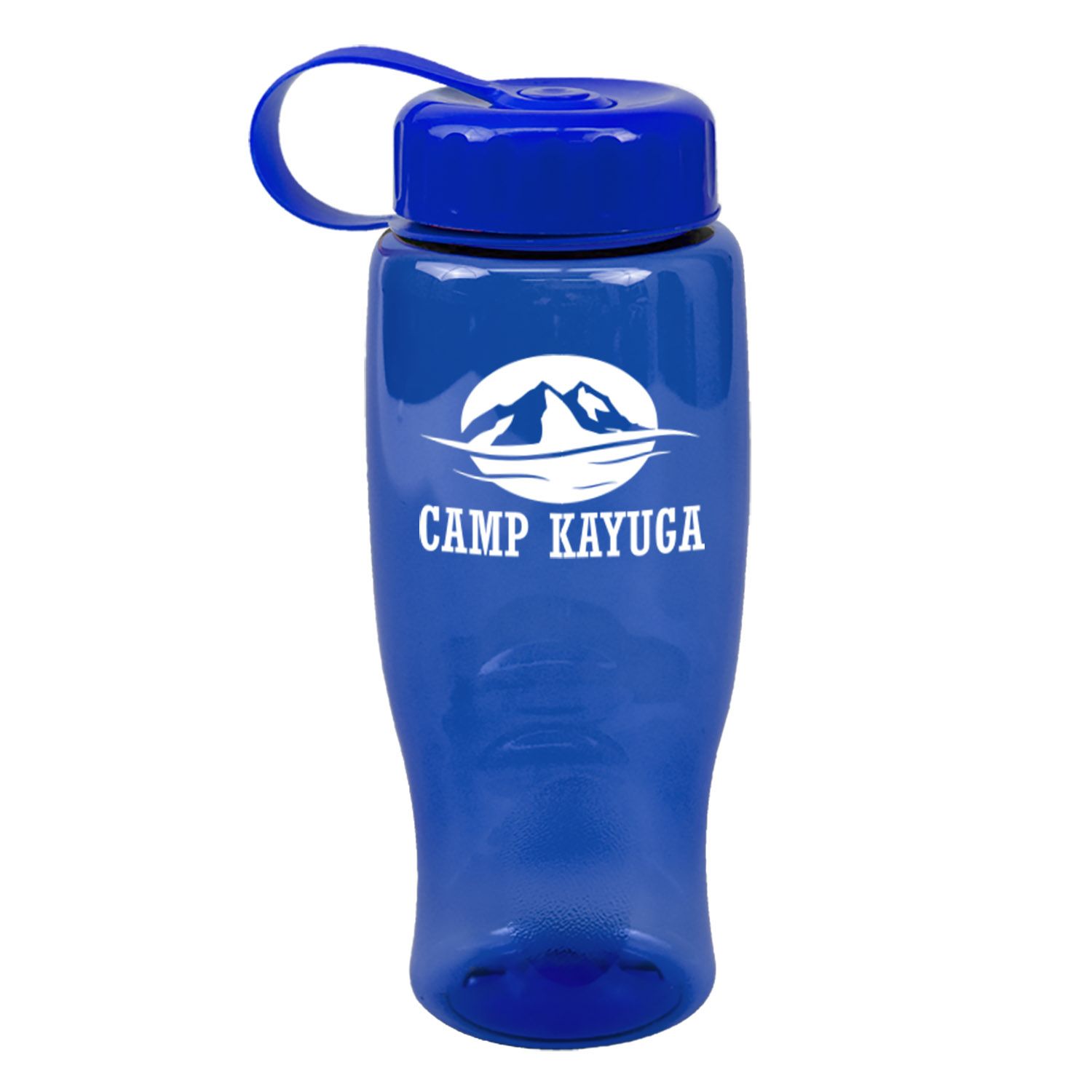 Poly-Pure -27oz. Transparent Bottle -Tethered Lid