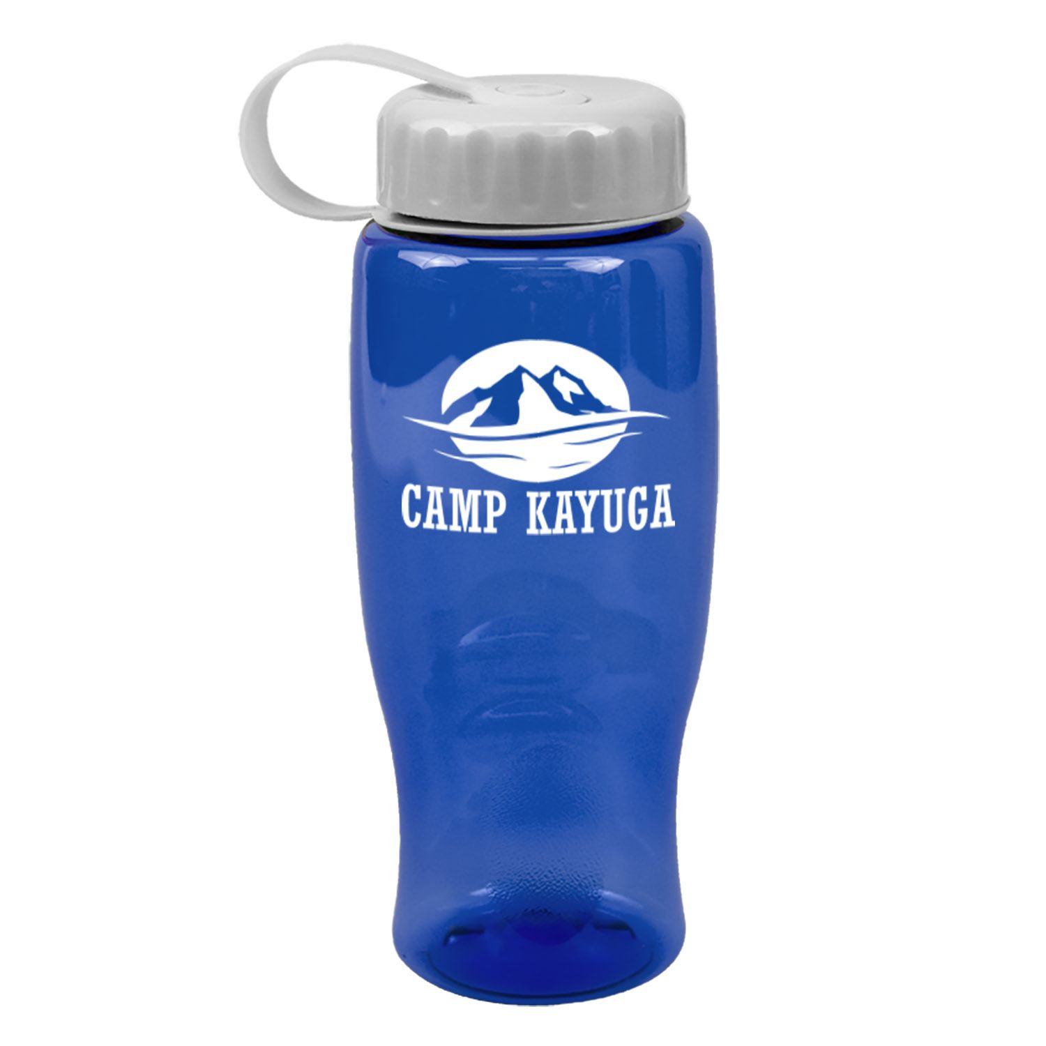 Poly-Pure -27oz. Transparent Bottle -Tethered Lid