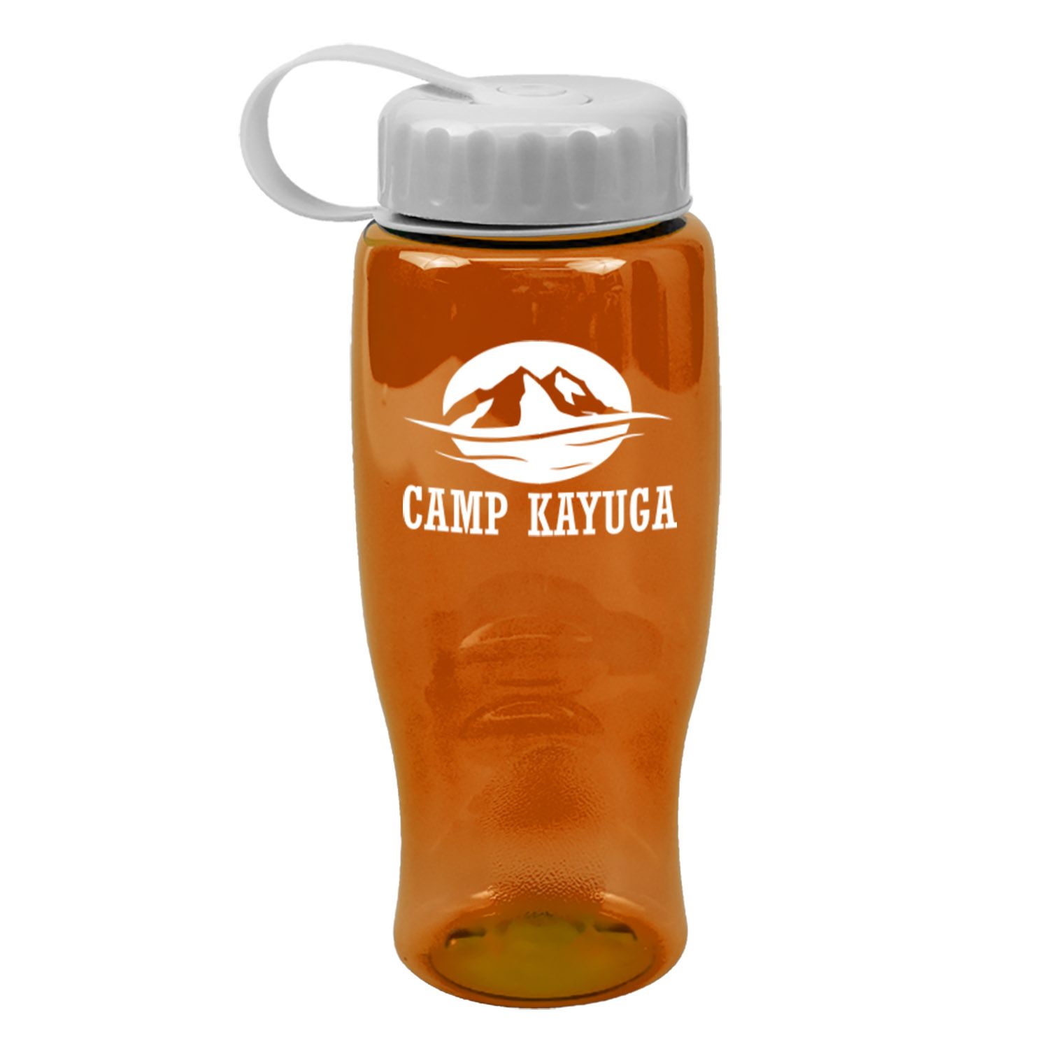 Poly-Pure -27oz. Transparent Bottle -Tethered Lid