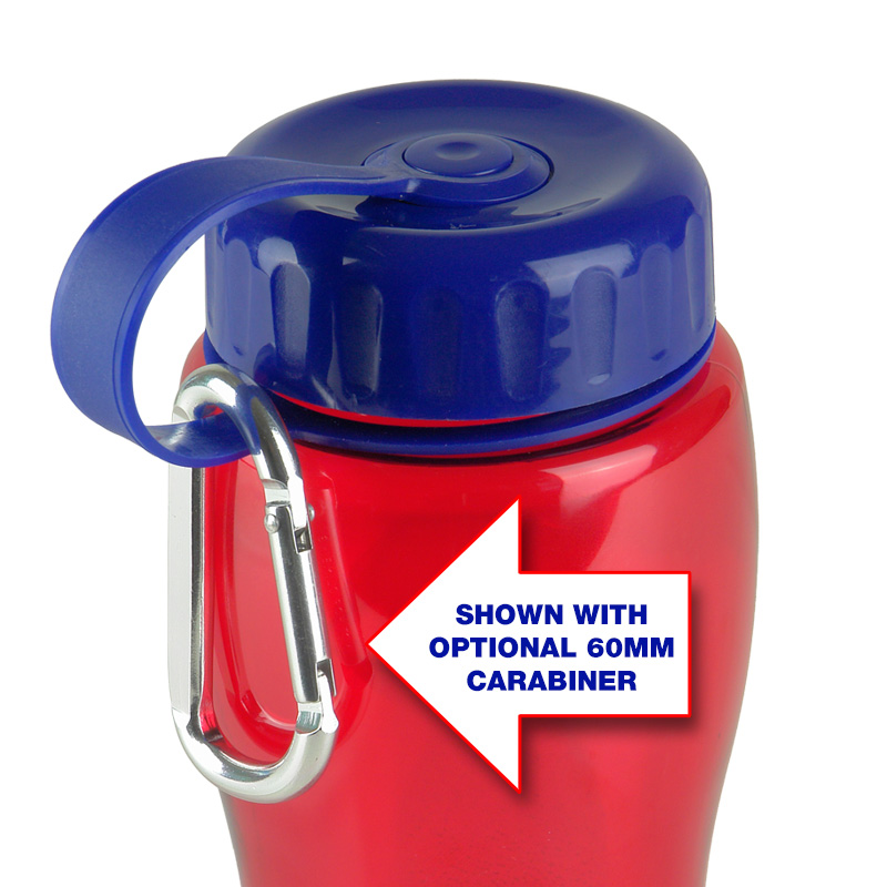 Poly-Pure -27oz. Transparent Bottle -Tethered Lid