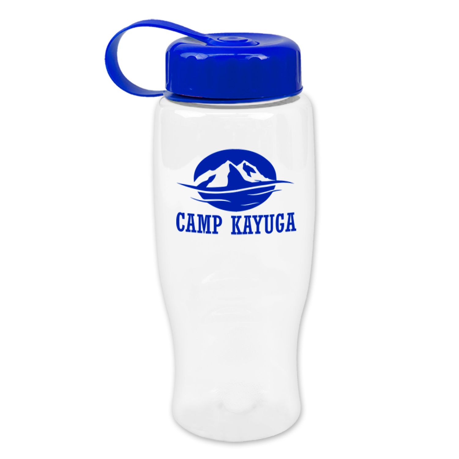 Poly-Pure -27oz. Transparent Bottle -Tethered Lid