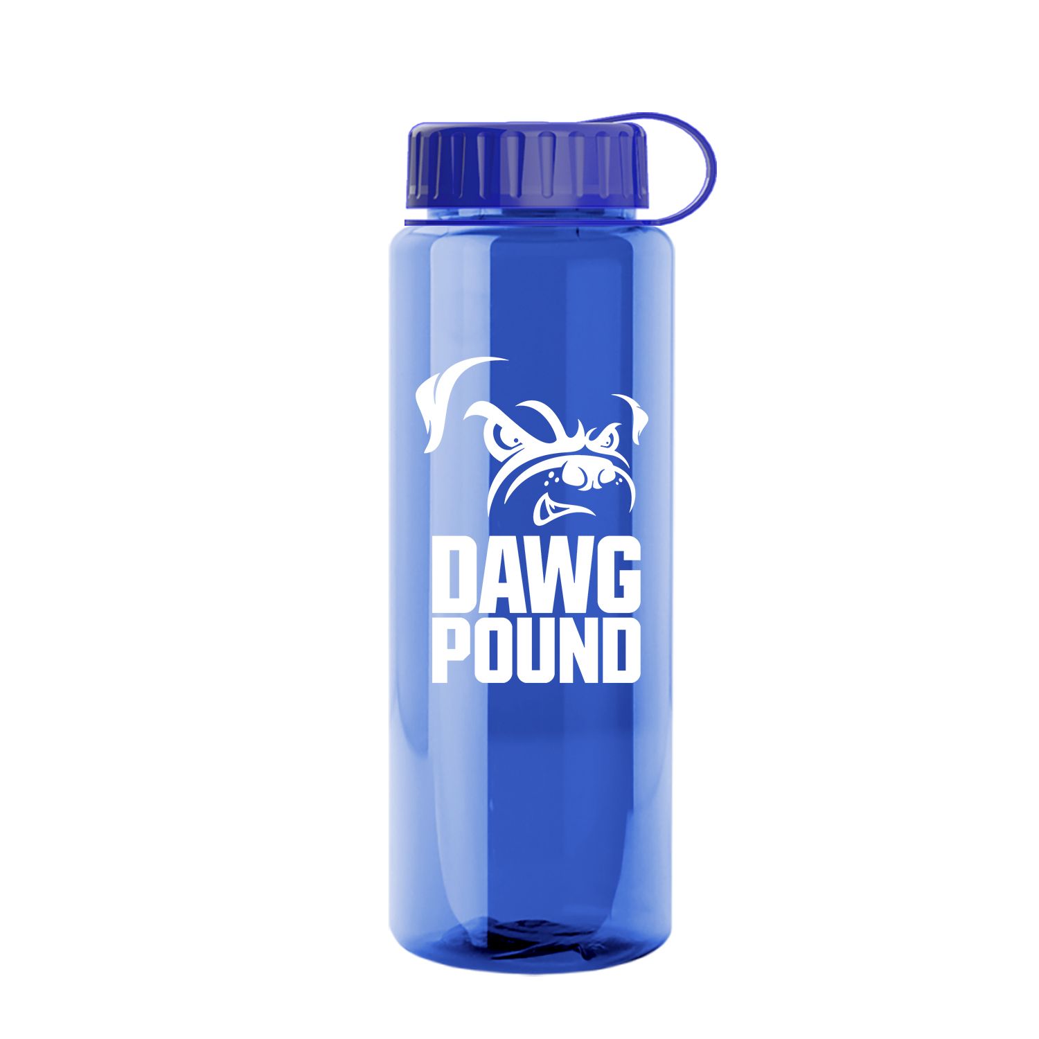 The Guzzler - 32 oz. Trans. Bottle-Tethered Lid