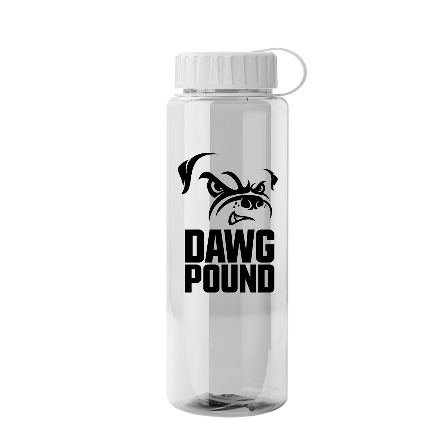 The Guzzler - 32 oz. Trans. Bottle-Tethered Lid