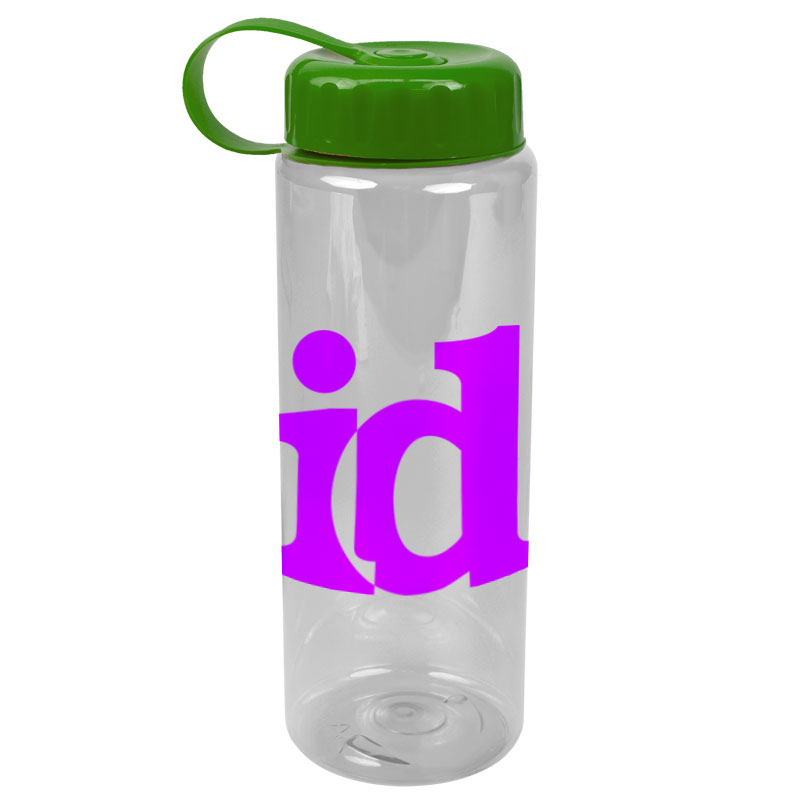The Guzzler - 32 oz. Trans. Bottle-Tethered Lid