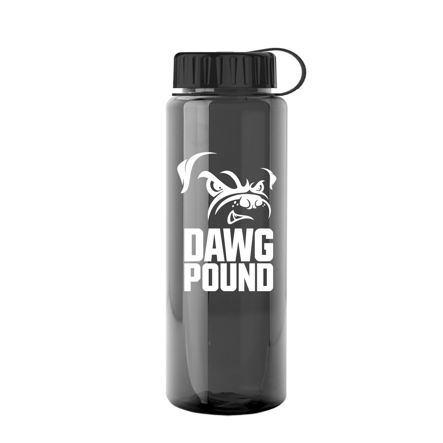 The Guzzler - 32 oz. Trans. Bottle-Tethered Lid