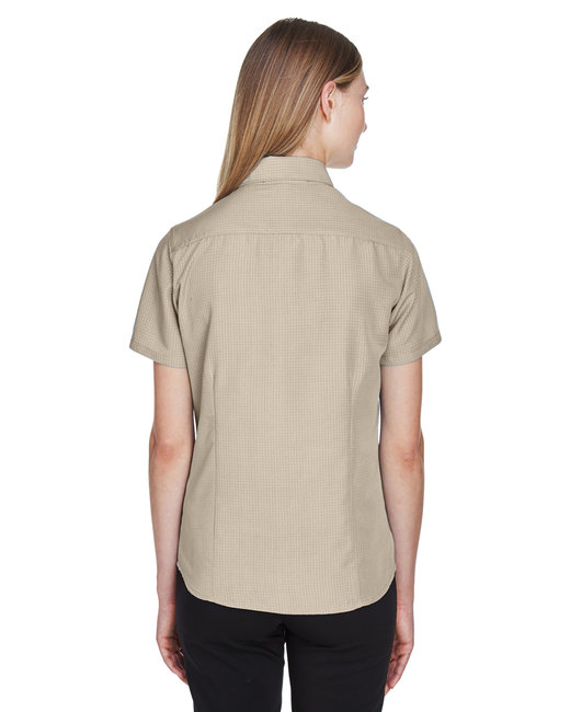 Harriton Ladies' Barbados Textured Camp Shirt