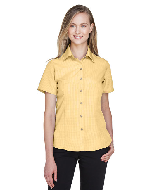 Harriton Ladies' Barbados Textured Camp Shirt