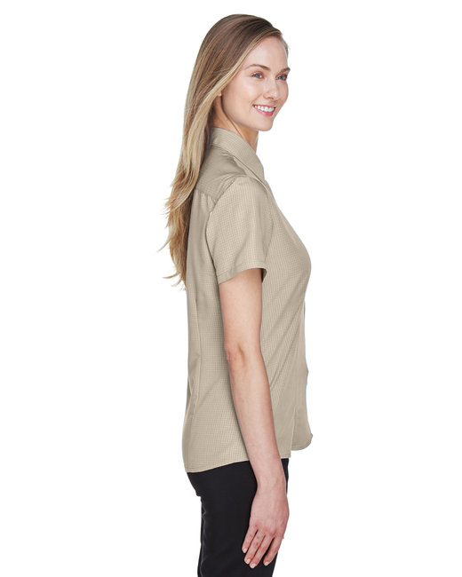 Harriton Ladies' Barbados Textured Camp Shirt