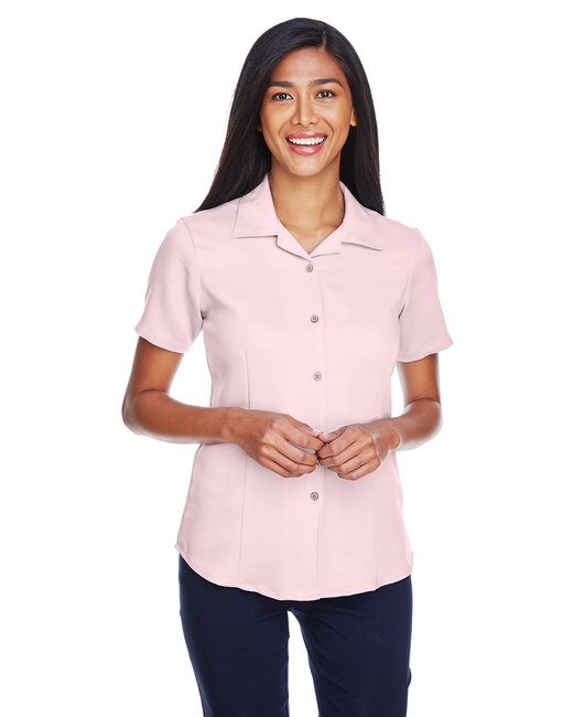 Harriton Ladies' Bahama Cord Camp Shirt