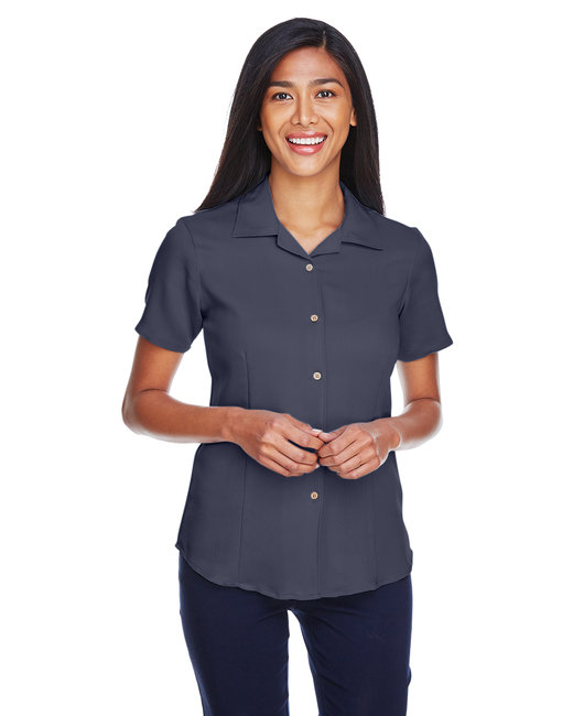 Harriton Ladies' Bahama Cord Camp Shirt
