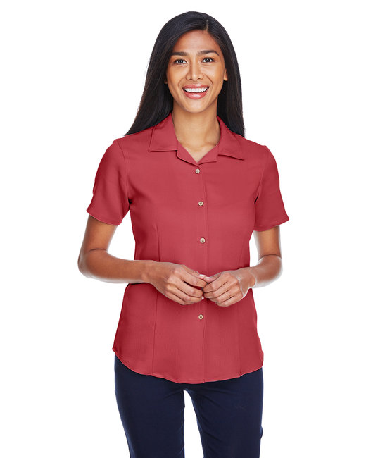 Harriton Ladies' Bahama Cord Camp Shirt