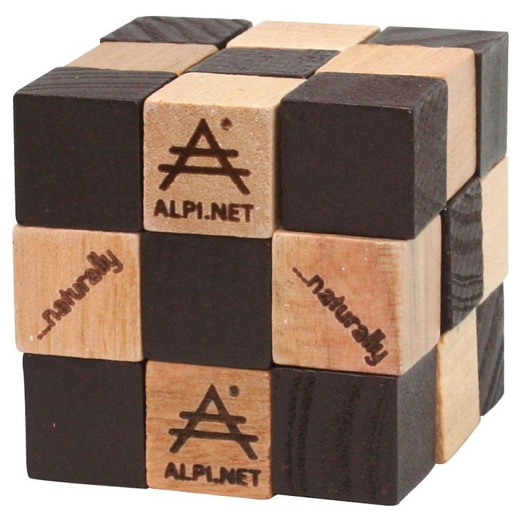 Wooden Elastic Cube Puzzle