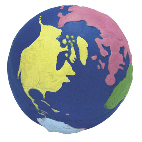 Multi-Color Earth Stress Ball
