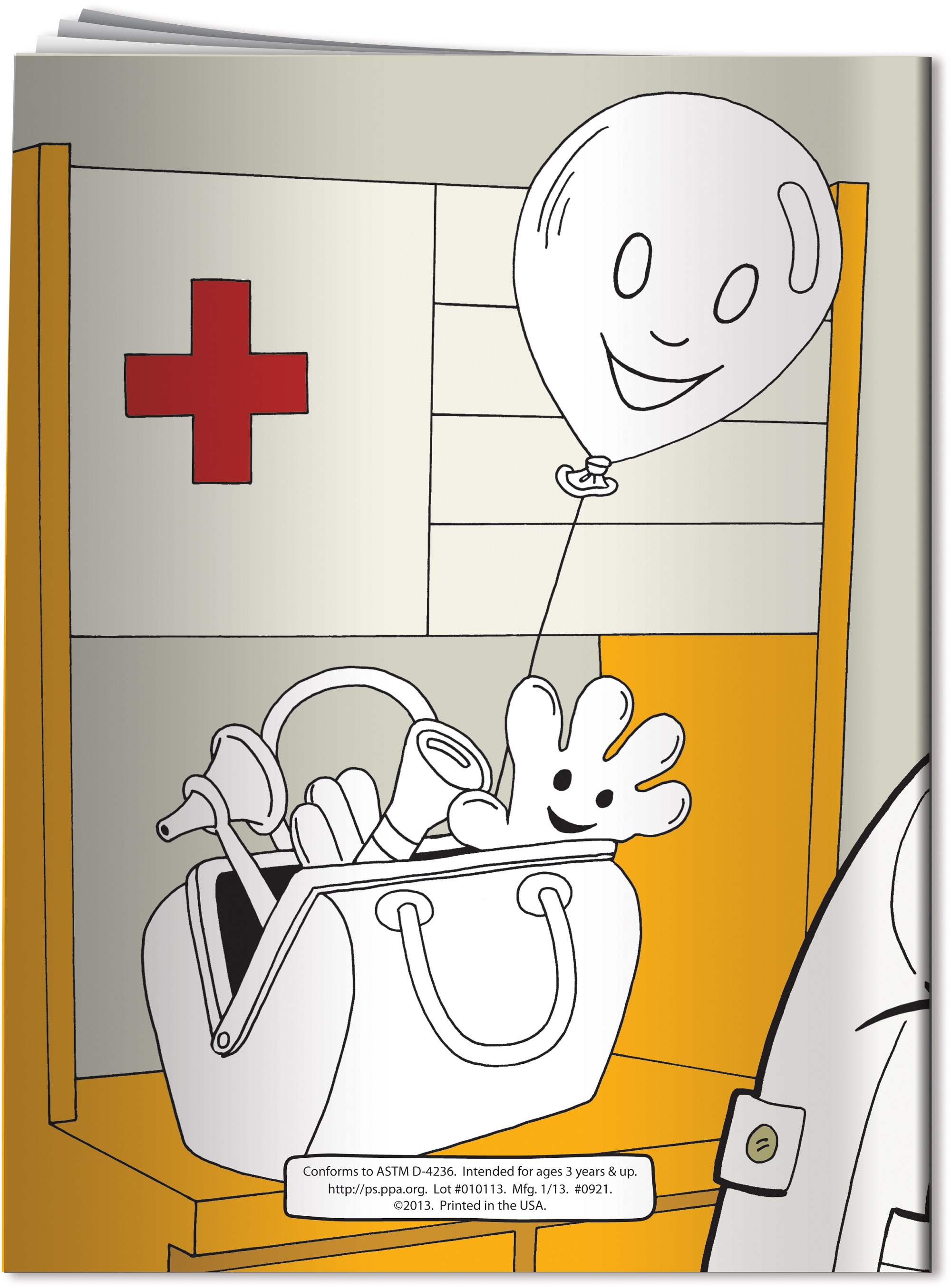 Coloring Book: Let's Go to the Doctor