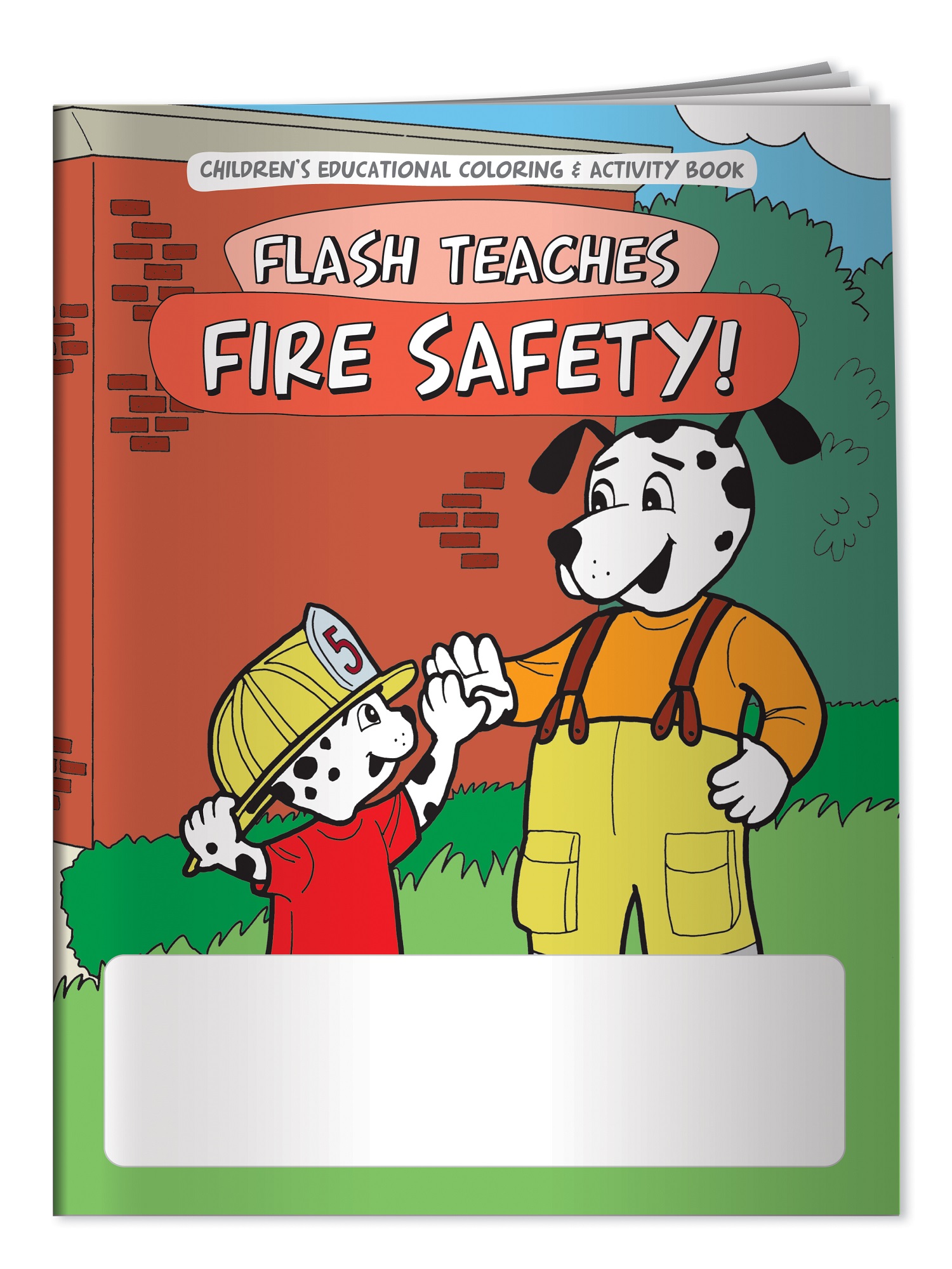Coloring Book: Flash Teaches Fire Safety