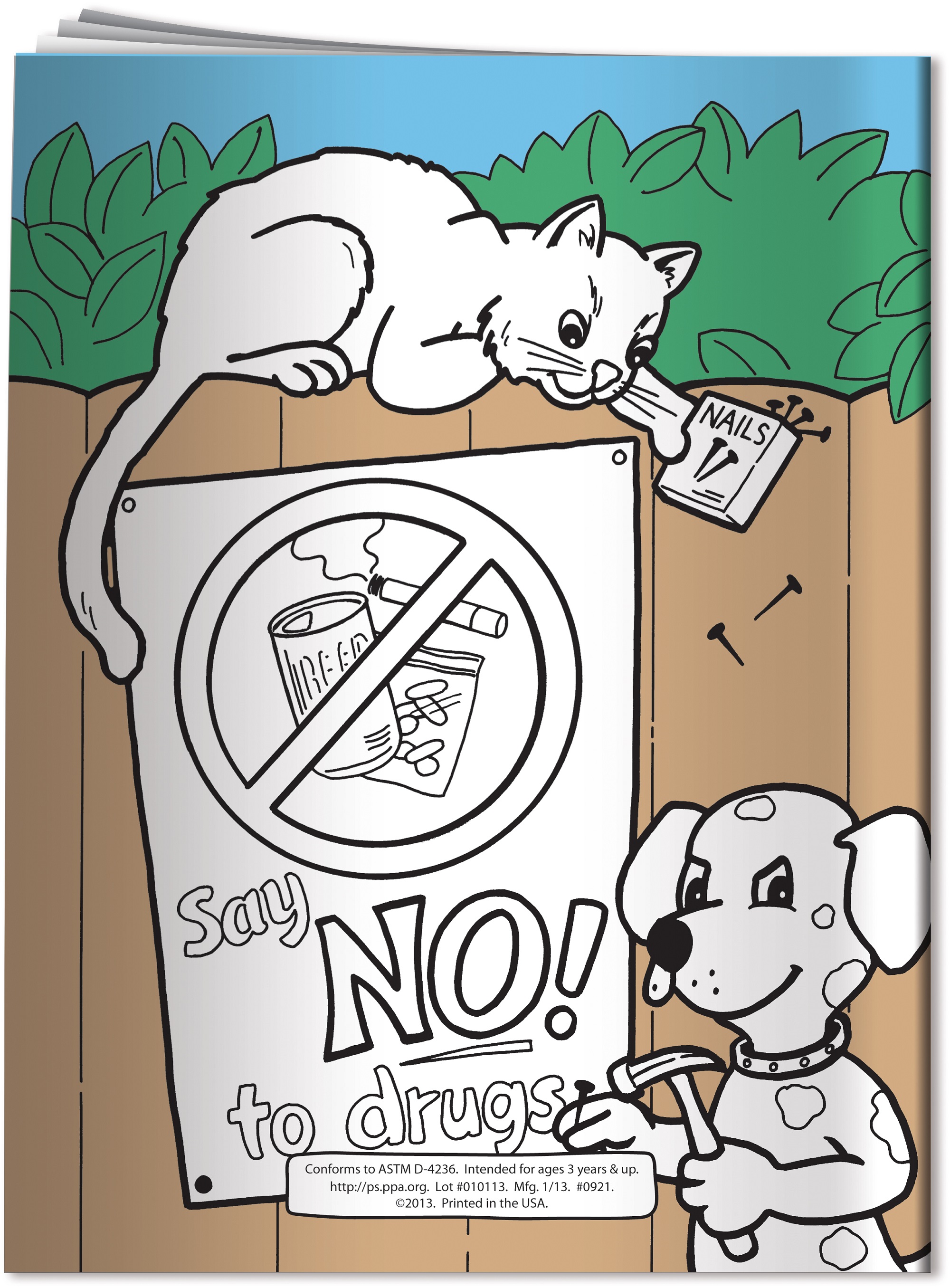 Coloring Book: Smart Kids Say No to Drugs