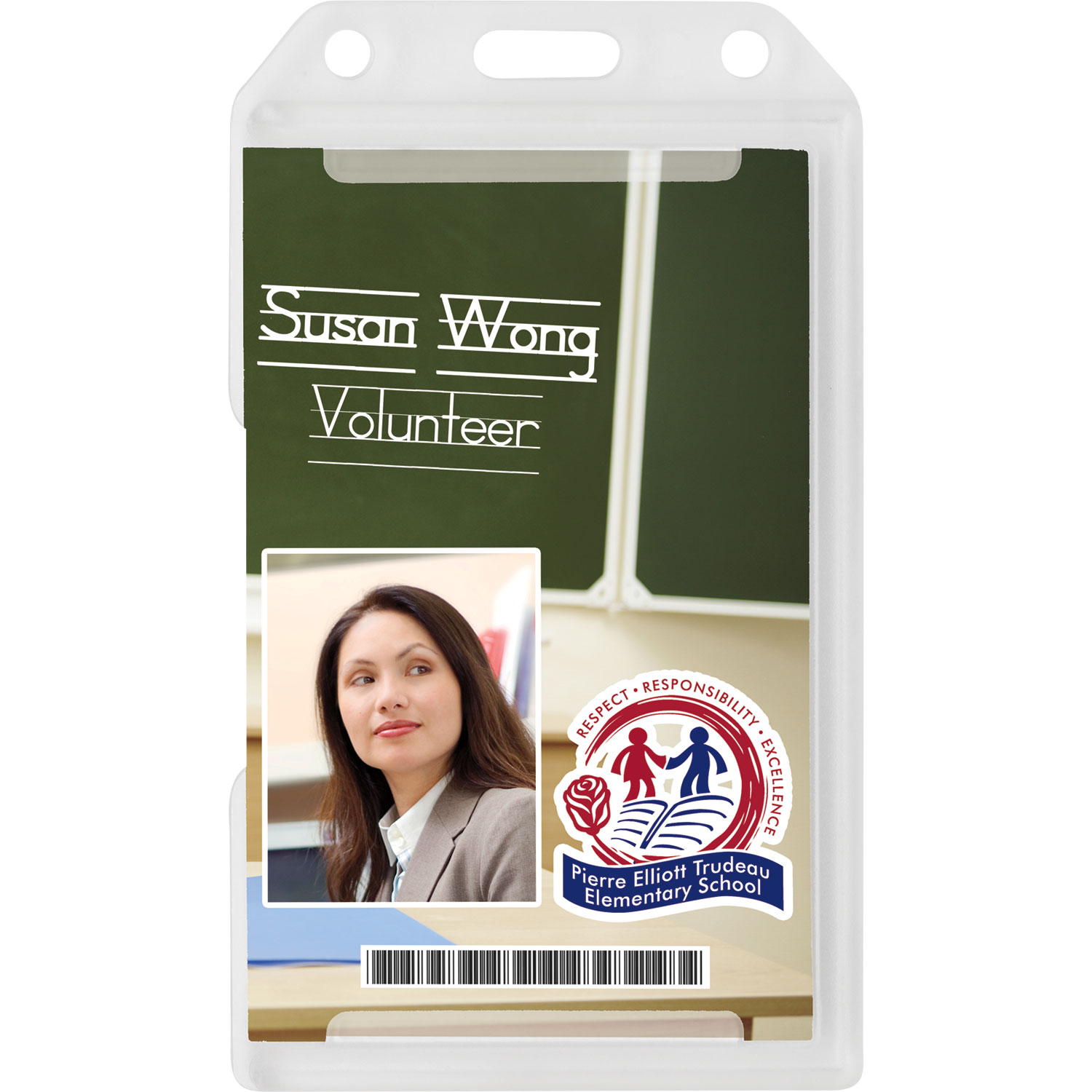 Plastic Dual Side ID Holder