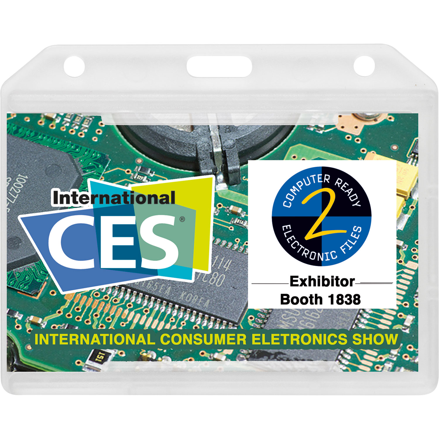 Plastic Dual Side ID Holder