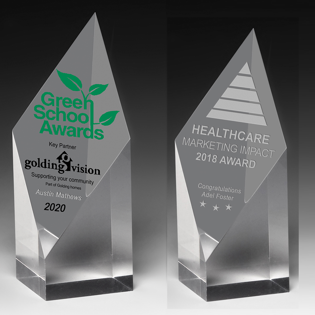 Diamond Obelisk Award - 5 3/4