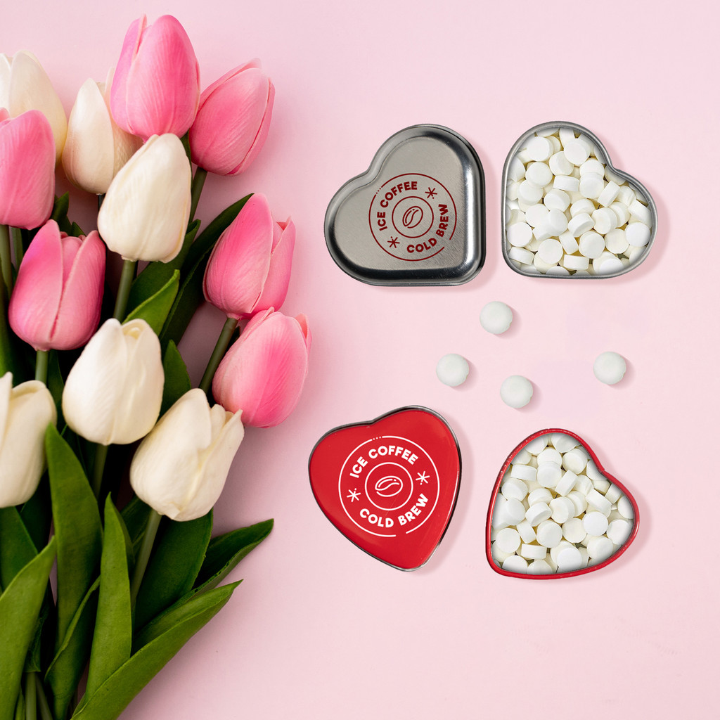 Small Heart Shaped Mint Tin