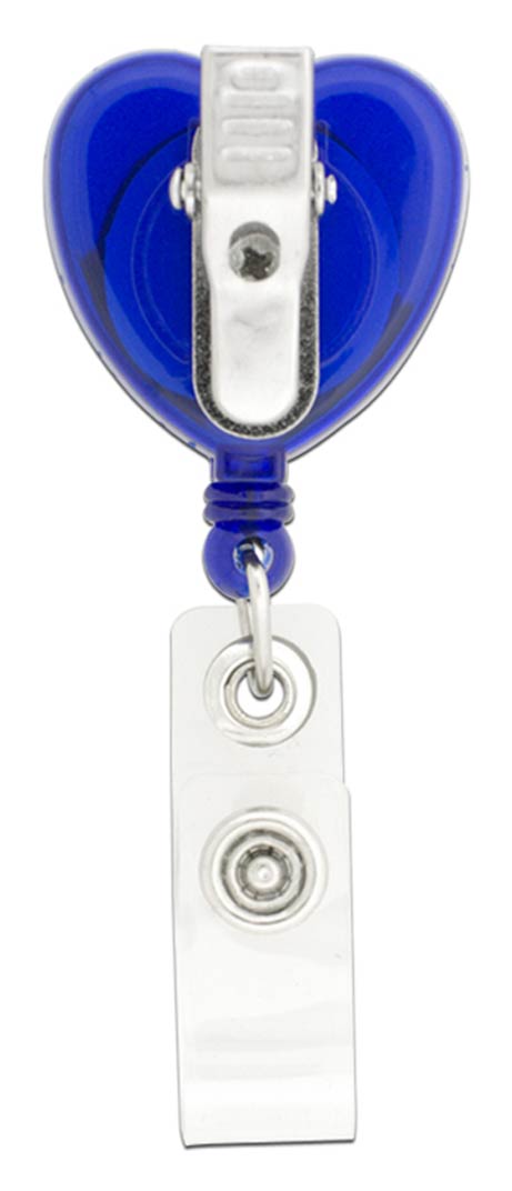 Heart-Shaped Retractable Badge Holder