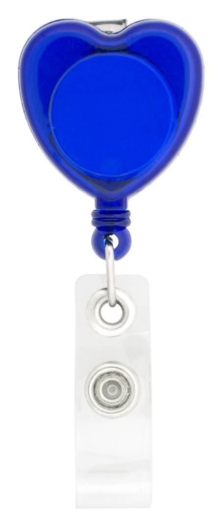 Heart-Shaped Retractable Badge Holder