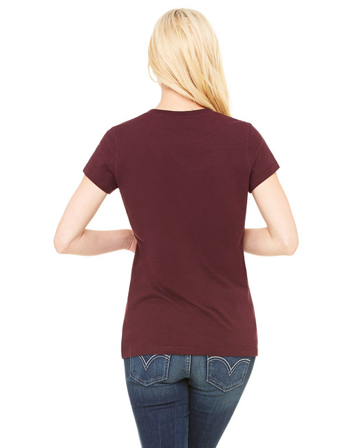 Bella + Canvas Ladies' Jersey Short-Sleeve V-Neck T-Shirt