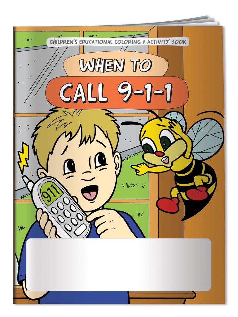 Coloring Book: When to Call 9-1-1