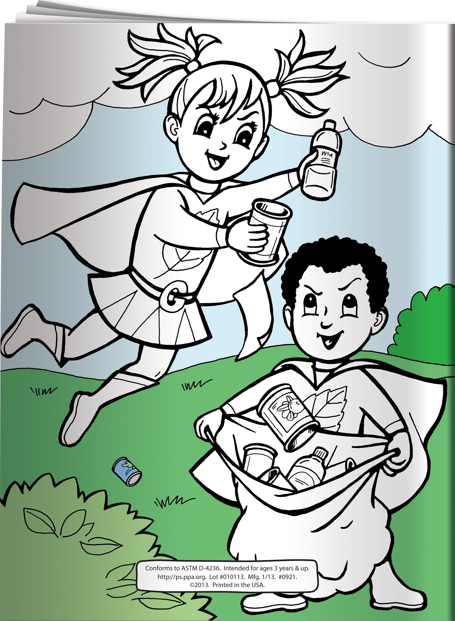 Coloring Book: Eco-Superheroes