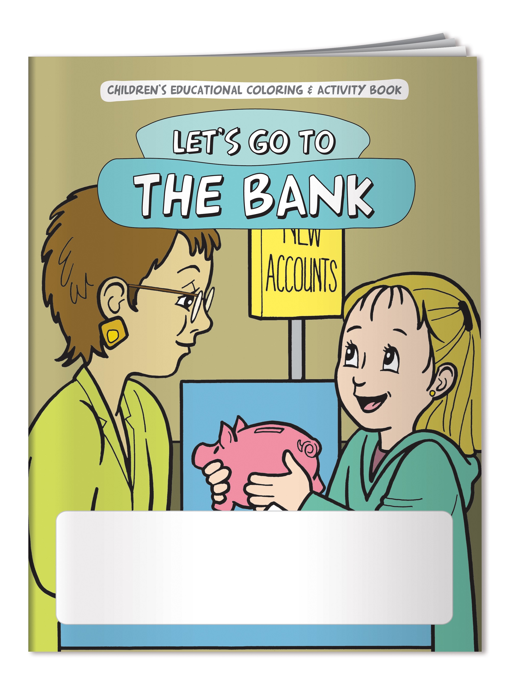 Coloring Book: Let's Go to the Bank